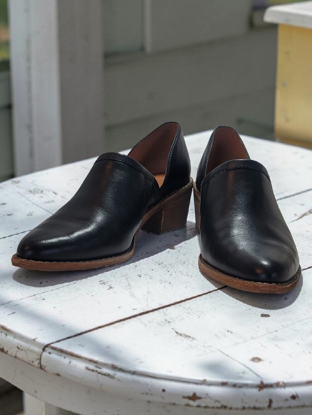 Madewell The Brady Lowcut Leather Bootie Black Size 8 PRISTINE